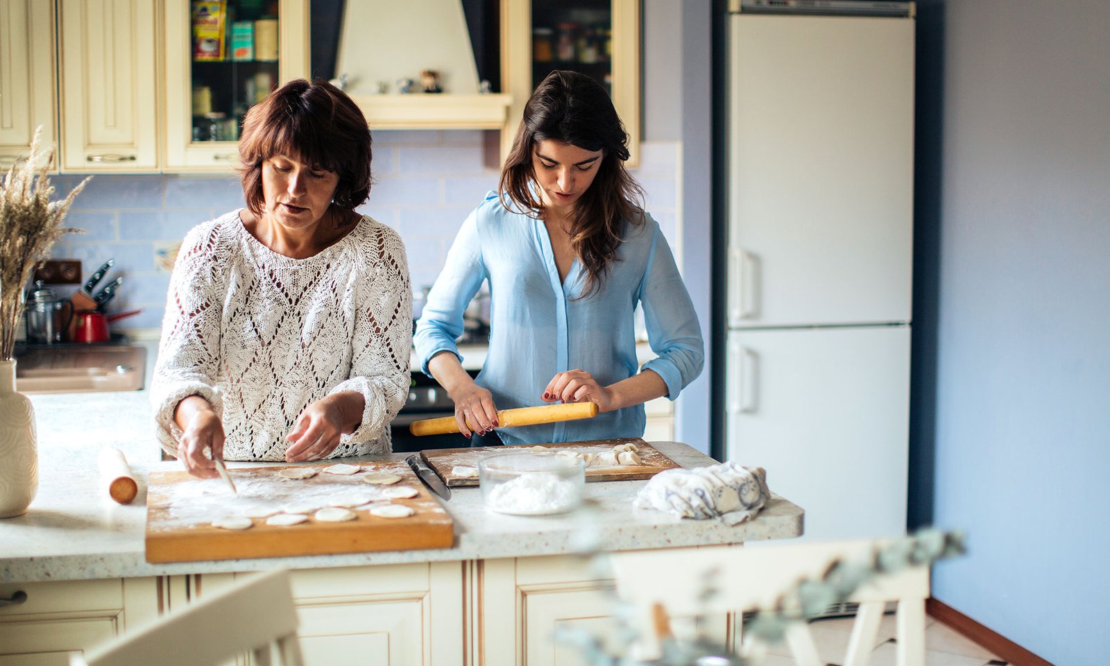Mother and Daughter Cooking Mother and Daughter Cooking